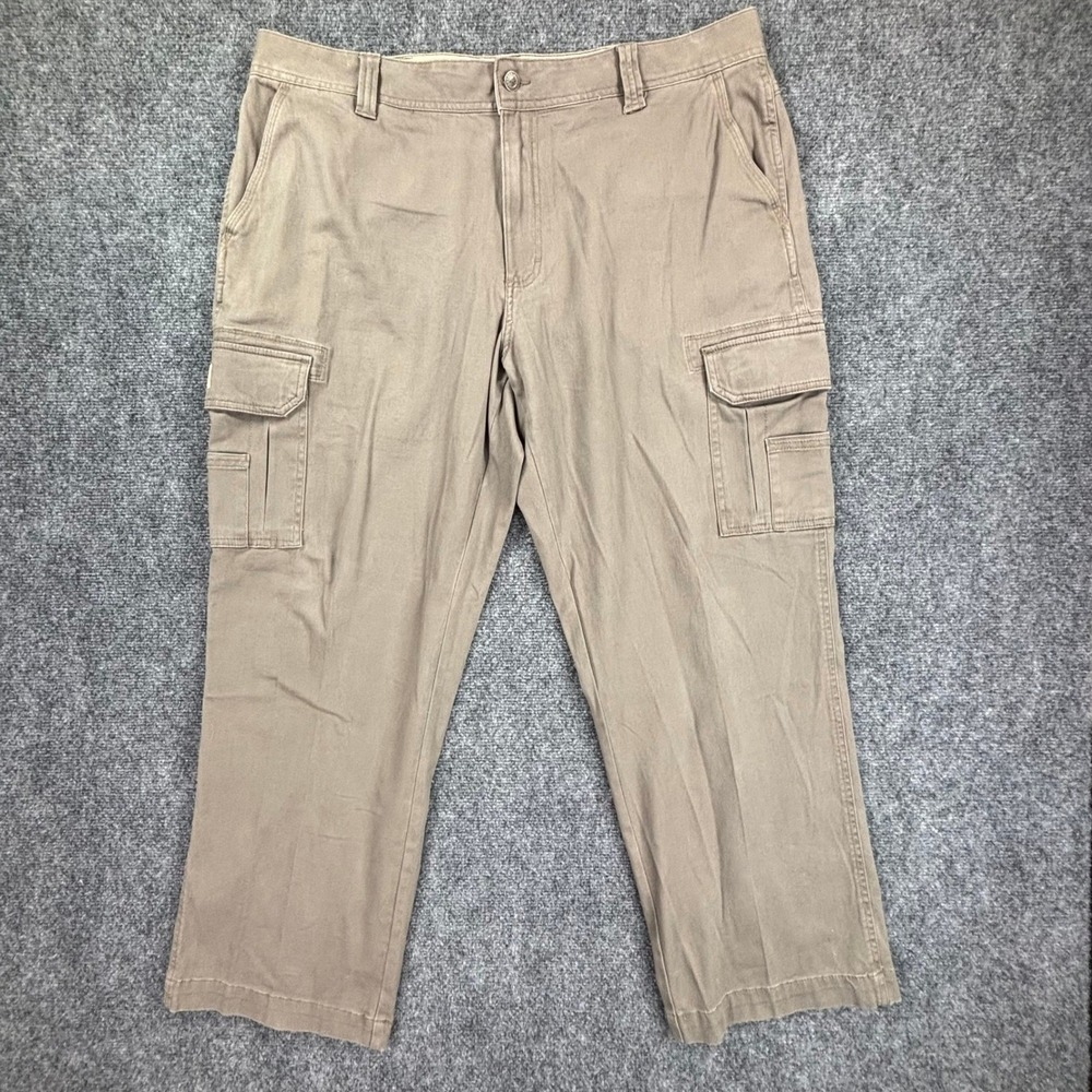 Red Head Brand Co Mens Tan Khaki Cargo Pants 40x30 Straight Leg Outdoor Workwear